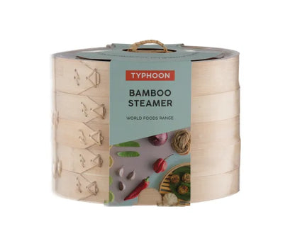Découvrez les saveurs authentiques du monde avec notre cuiseur vapeur en bambou à deux étages de 20 cm.