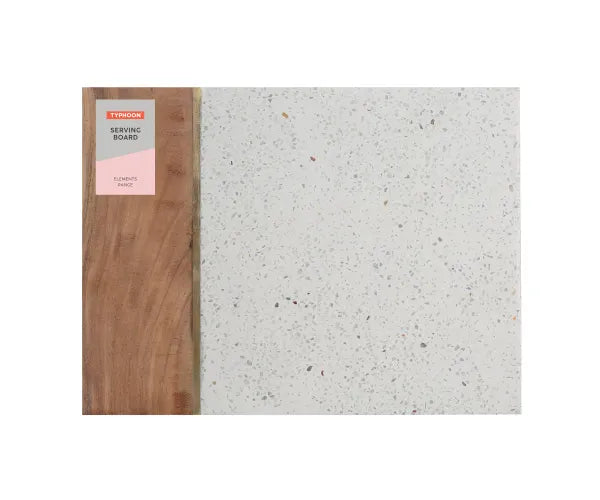 Elevate Your Kitchen with Elements Terrazzo/Acacia Rectangular Board .
