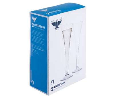 Lot de 2 flûtes à Prosecco de qualité supérieure en verre, 22 cl, pour des réceptions élégantes.