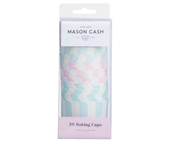 Ensemble de 20 caissettes de cuisson à rayures colorées «Délice» – Cuisinez avec style !