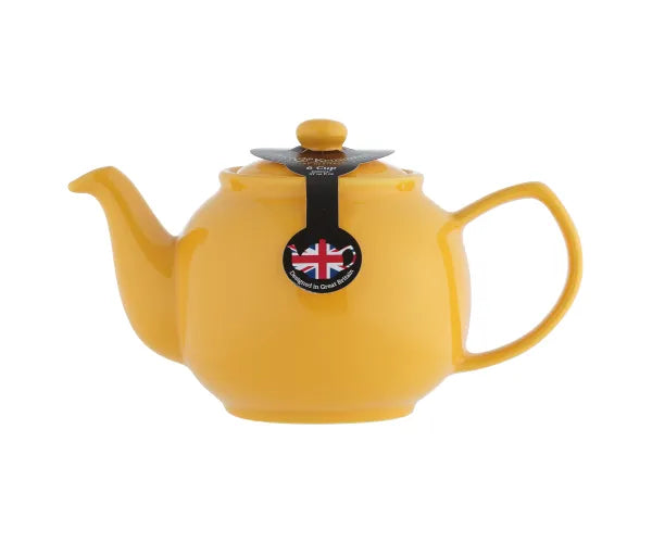 Théière 6 tasses Moutarde - Théière en céramique de qualité supérieure pour une infusion parfaite