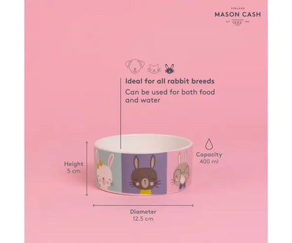 Stylish Pawtrait Rabbit Bowl and Grey Pet Bowl for Your Beloved Pet .