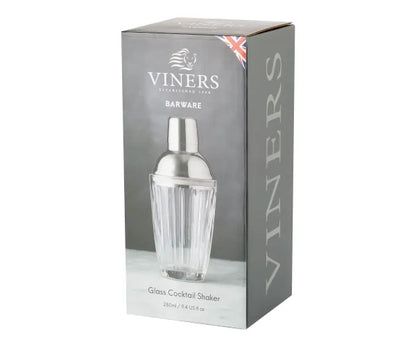 Elevate Your Mixology: Barware 280ml Glass Cocktail Shaker Giftbox.