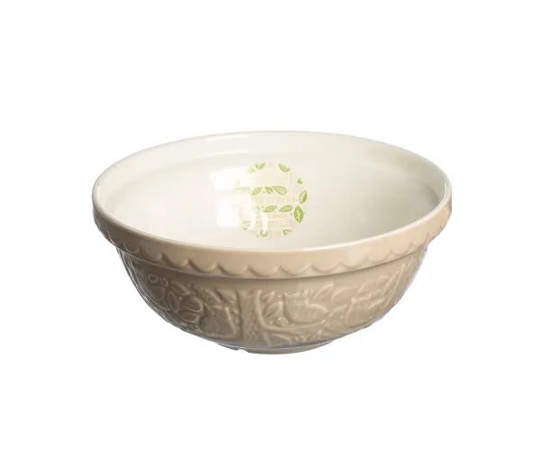 In The Forest S18 Owl Stone Mixing Bowl 26cm - Handcrafted Kitchenware.