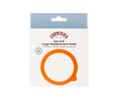 Durable Pack of 6 Rubber Seals for 3 Litre Containers.