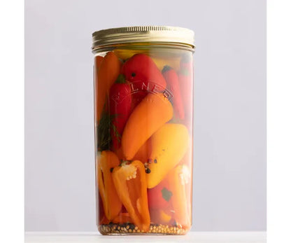 1-Litre Wide Mouth Preserve Jar - Ideal for Storing Fresh Goodness.