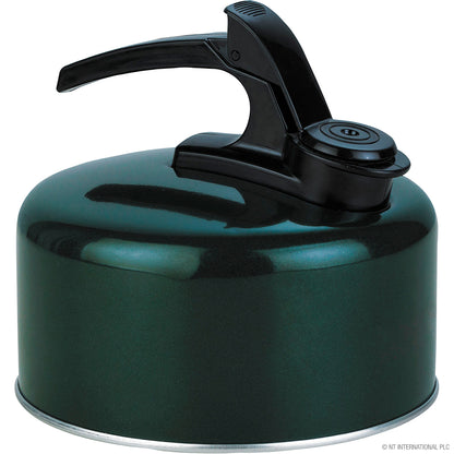 2L Whistling Kettle in Green/Black - Stylish and Functional!