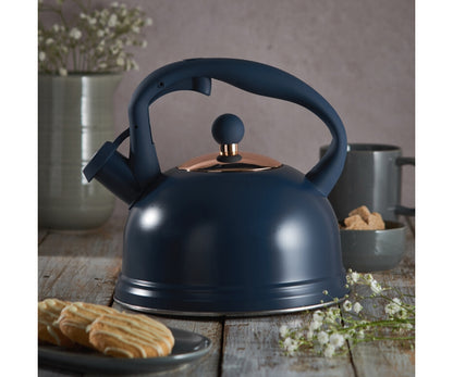Bouilloire de 1,8 L de couleur marine pour cuisinière, élégante et fonctionnelle
