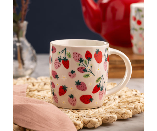 Mug en porcelaine fine Price & Kensington 340 ml - Fraises