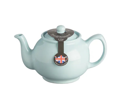 Théière 6 tasses bleu pastel, en céramique élégante pour votre maison