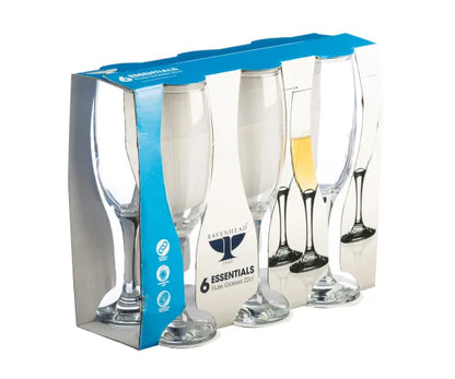 L'essentiel : Coffret de 6 flûtes à champagne 22cl