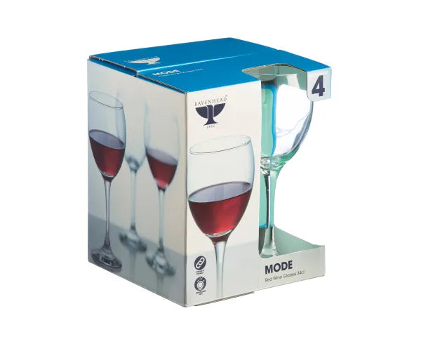 Élevez Votre Expérience de Dégustation avec le Lot de 4 Verres à Vin Rouge Mode 34cl