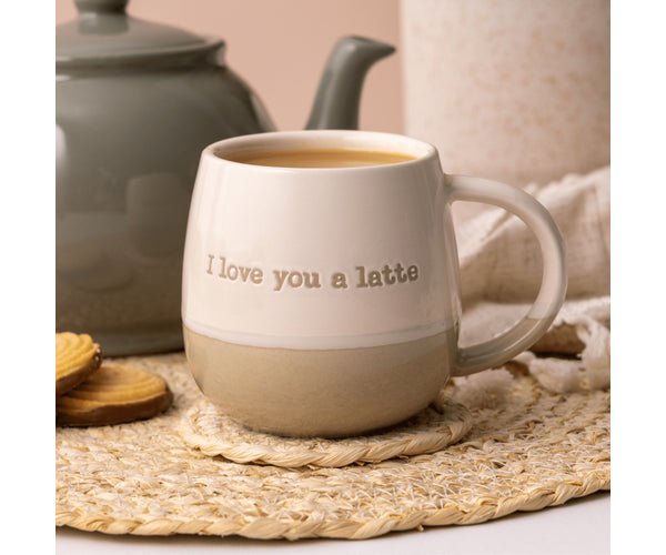 Mug « I Love You A Latte » 34 cl – Cadeau parfait pour les amateurs de café