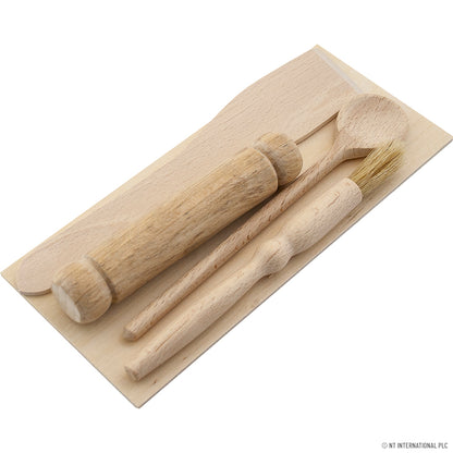 Kids Wooden Tools Kitchen Set – Imaginative Play for Little Chefs!