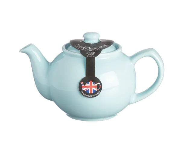Théière bleu pastel 2 tasses pour les amateurs de thé élégants