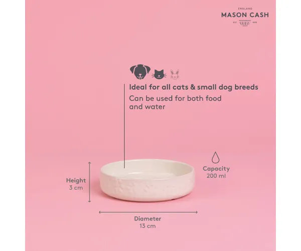 la soucoupe à chat Chic Colour Mix crème 13 cm | Parfaite pour les repas félins.