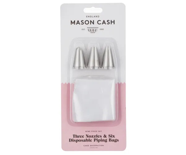 Améliorez vos compétences en poche à douille : Lot de 3 douilles moyennes avec 6 poches | Essentiels de pâtisserie.