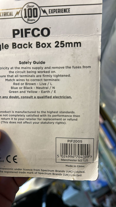 Upgrade Your Electrical Setup with a Single Back Box 25mm