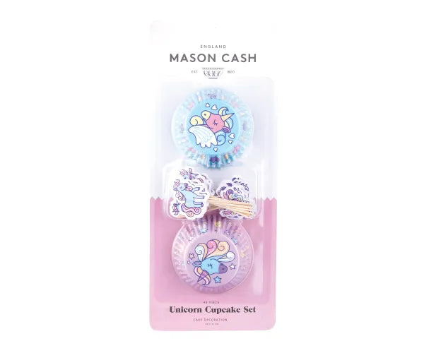 Lot de 48 caissettes et décorations pour cupcakes Licorne magique