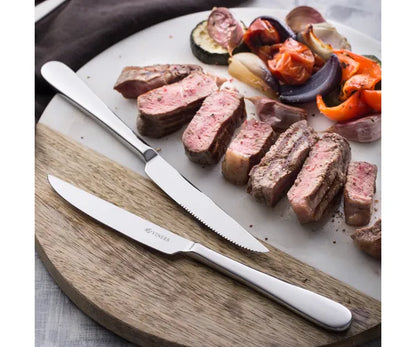 Boîte cadeau de 6 couteaux à steak en acier inoxydable 18/0 de qualité supérieure.