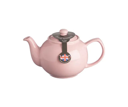 Théière Rose Pastel 6 Tasses - Théière Céramique Élégante pour Amateurs de Thé Raffinés