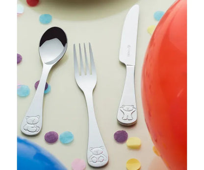 Adorable Coffret Cadeau de Couverts pour Enfants Bertie 4 Pièces | Expérience Repas Amusante et Sûre.