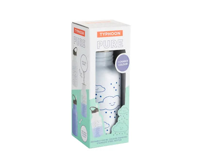Restez hydraté avec la bouteille nuage à changement de couleur Pure Kids de 550 ml.