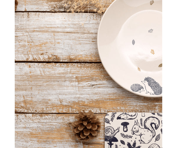 Découvrez le Charme Rustique : Assiette d'Apparat Woodland 20,5 cm - Parfaite pour une Table d'Inspiration Nature.