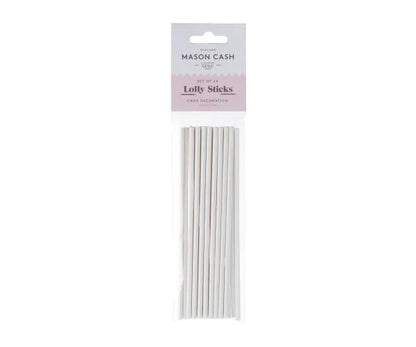 Lot de 20 bâtonnets de sucette blancs de 15 cm | Matériel de bricolage.