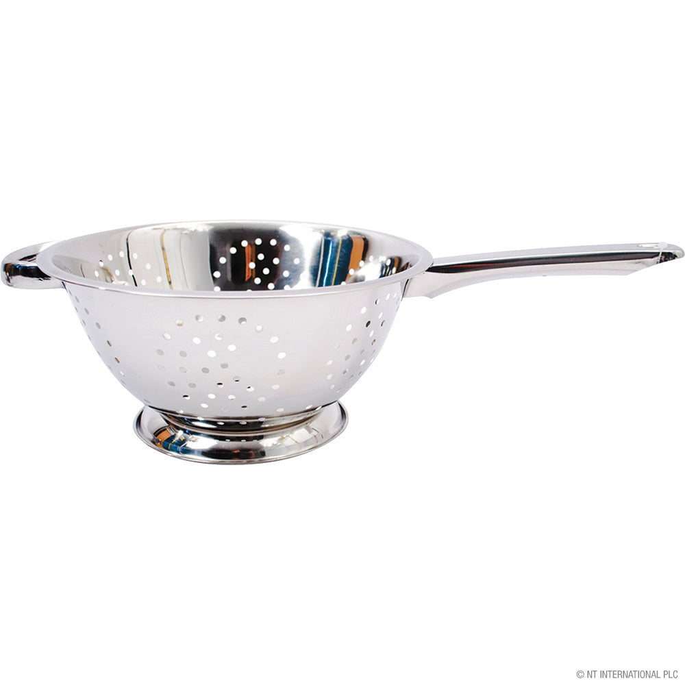 24cm Deep Colander - Stainless Steel Long Handle