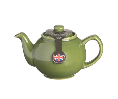 Olive Green 2-Cup Teapot | Handcrafted Ceramic Tea Pot for Elegant Brewing