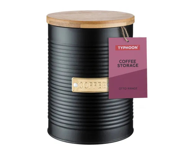 Conservez la fraîcheur de votre café avec la boîte de conservation Otto Black.