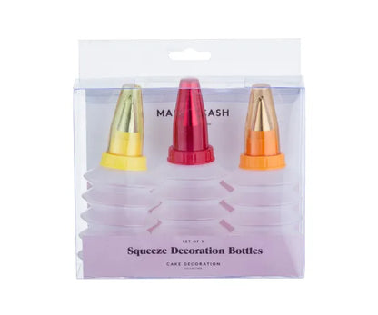 Lot pratique de 3 flacons souples pour la cuisine et la maison.
