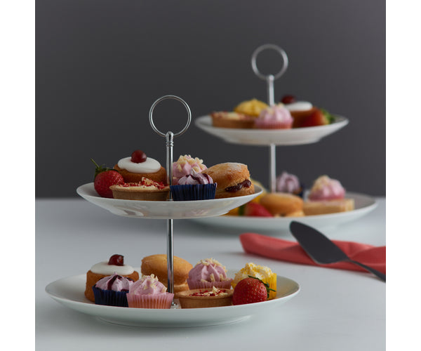 PRICE & KENSINGTON Présentoir à gâteaux 2 étages Simplicity