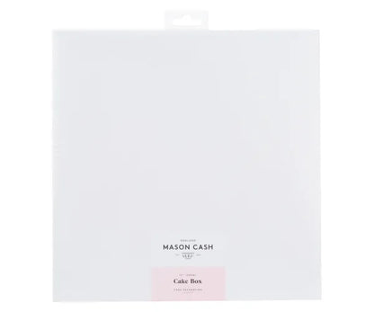 Boîte à gâteau blanche premium 30 cm | Emballage robuste et élégant.