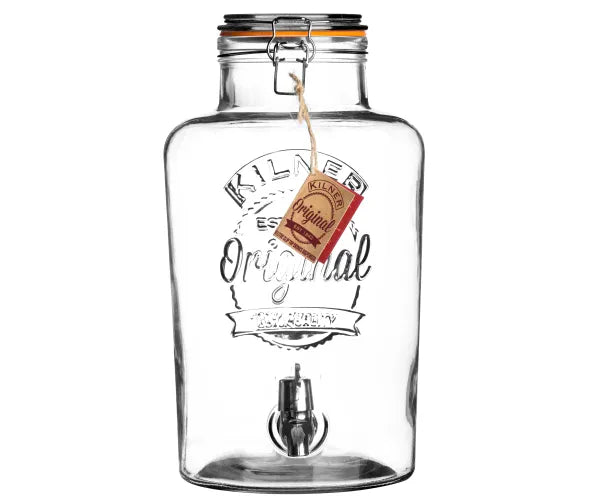 8 Litre Clip Top Round Drinks Dispenser | Refreshing Beverages for Every Occasion.