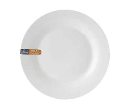 Assiette plate Rayware Milan 26,5 cm, blanche.