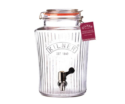 Vintage Clip Top Drinks Dispenser - 5 Litre | Refresh in Style.