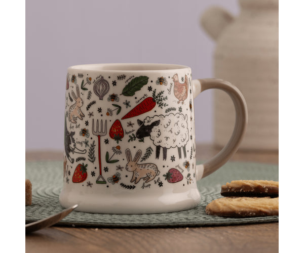 Mug de Campagne Charmant 380ml - Vaisselle Rustique Chic