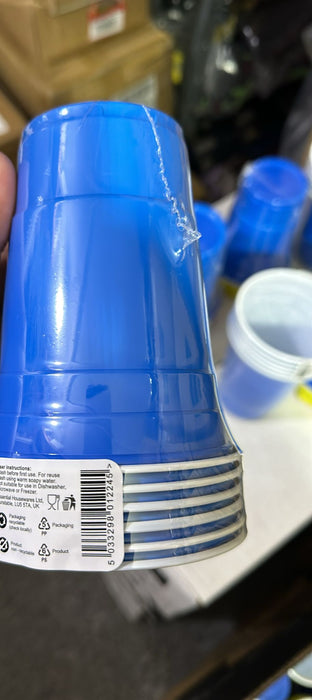 Premium Blue Plastic Party Cups Durable & Vibrant