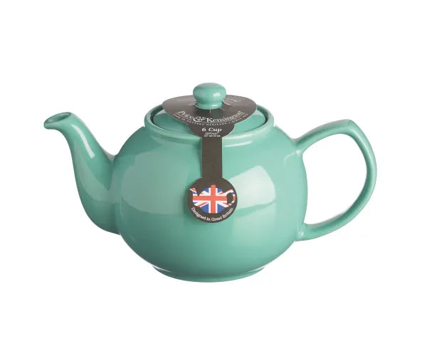 Élégante théière vert jade 6 tasses Belle théière en céramique pour les amateurs de thé