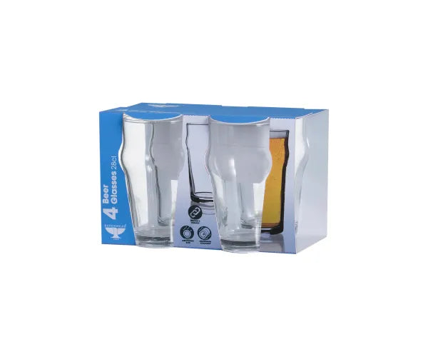 Ensemble Essentiel de 4 Verres Nonik 28cl Parfaits pour un Usage Quotidien