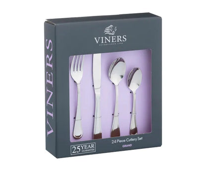 Coffret Ménagère 24 Pièces Grand 18/0 – L'Élégance à Votre Table.