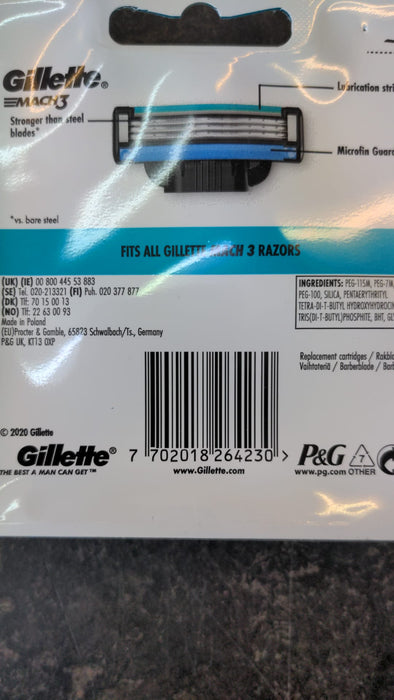 Universal Replacement Blades for All Gillette Mach 3 Razors