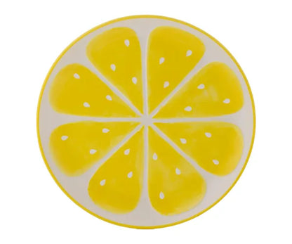 Authentic World Foods : Plat Rond Citron 28cm - Essentiels de la Table Exotique.