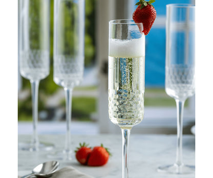 Lot de 2 flûtes à champagne élégantes Pisa 23cl