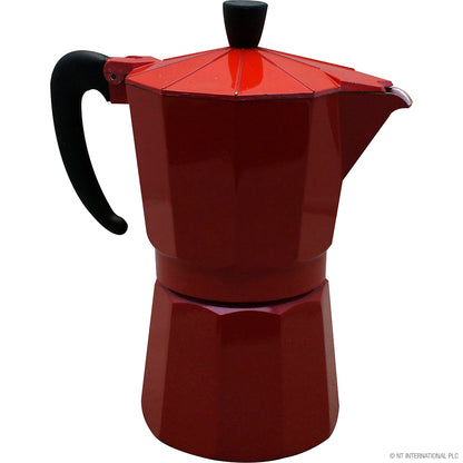 Cafetière 6 tasses Rouge, Noire et Crème - L'alliance parfaite du design et de la fonctionnalité !
