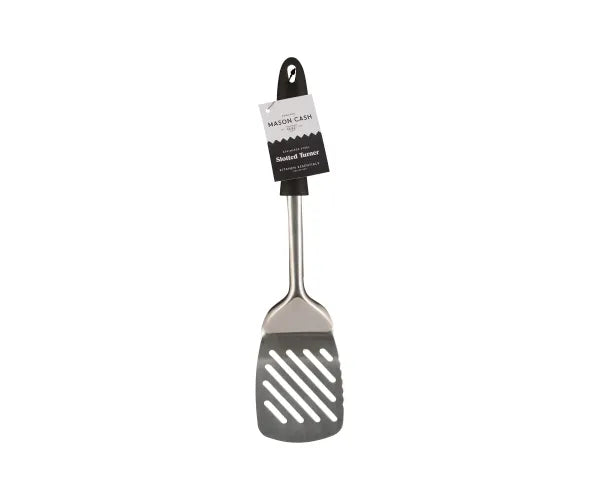 Spatule de cuisine ajourée en acier inoxydable de qualité supérieure : l'ustensile de cuisine essentiel.