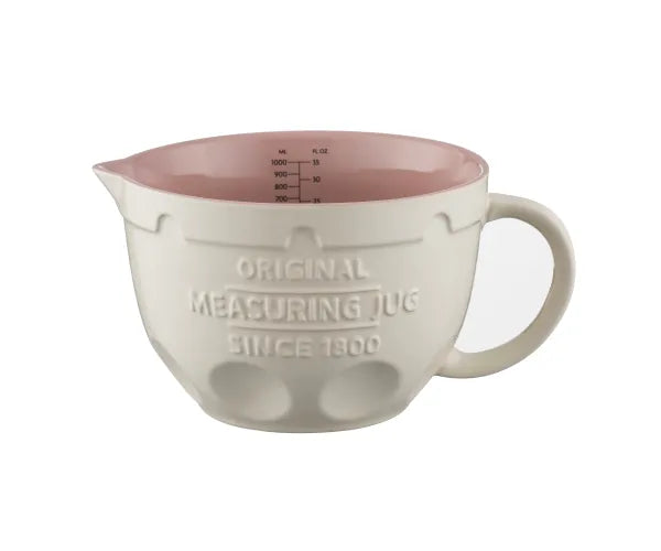Pichet mesureur innovant de 1 litre pour une précision culinaire parfaite.
