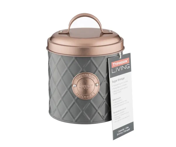 Boîte de Rangement à Sucre Henrik Copper Lid : Une Organisation de Cuisine Élégante.